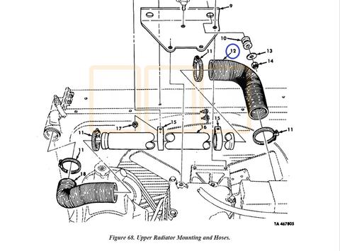 Radiator Hose Upper Right