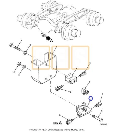 Quick Release Valve (Mid Frame Pass Side)