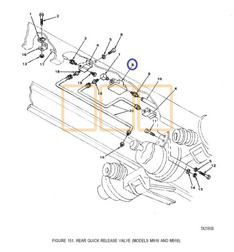 Quick Release Valve (Mid Frame Pass Side)