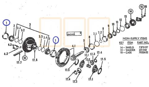 Rear Alxe Differential Bearing Race