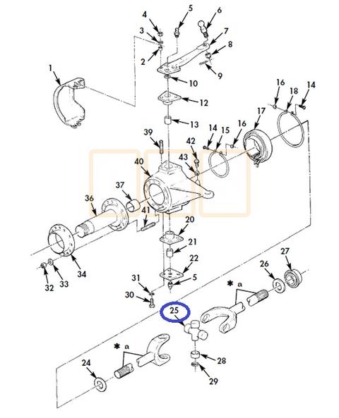 Front Axle Shaft U-Joint (Right and Left)