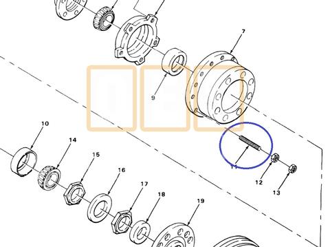 Wheel Stud (RH)