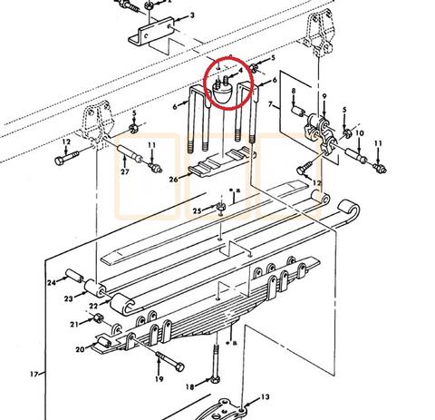 Leaf Spring Rubber Bumper